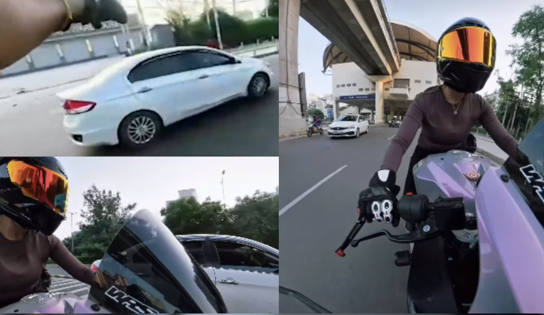 Gurgaon biker seeks action after car allegedly follows and hits her motorcycle